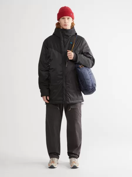 Herren Fleeces & Sweater Pitch Black Aud Men's Waterproof Zip Hood Jacket Klättermusen