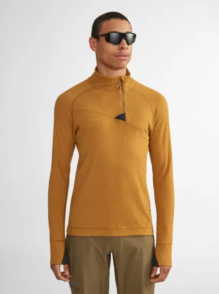 Huge Men's Norna® Middle Layer Mustard Herren Fleeces & Sweater Klättermusen