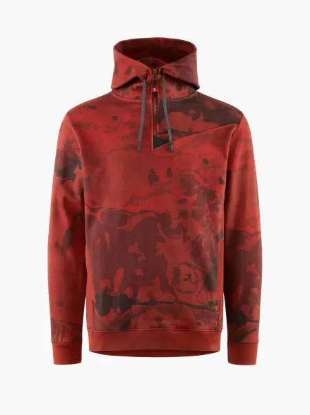 Hypoxic Red Rose Fleeces & Sweater Herren Klättermusen Alfsol Men’s Half-Zip Hoodie, Off The Mountain®