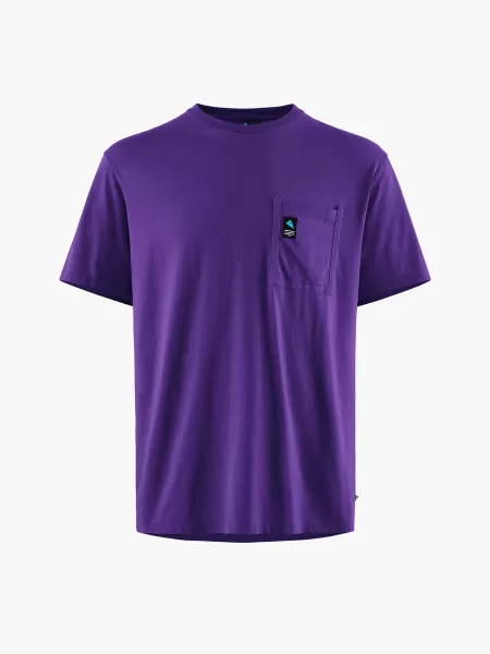 Purple Herren Klättermusen Tops Und Hemden Runa Pocket Men’s Short Sleeve Tee