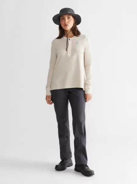 Damen Snotra Women's Long Sleeve Crewneck Birch Fleeces & Sweater Klättermusen