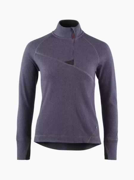 Fleeces & Sweater Damen Huge Women's Norna® Middle Layer Klättermusen Purple Stone