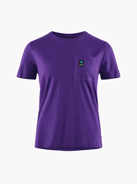 Purple Tops Und Hemden Runa Pocket Women’s Short Sleeve Tee Damen Klättermusen