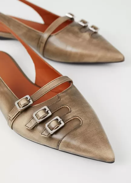 Vagabond Neues Produkt Grau Gebürstet Leder Damen Halbschuhe Hermine Schuhe